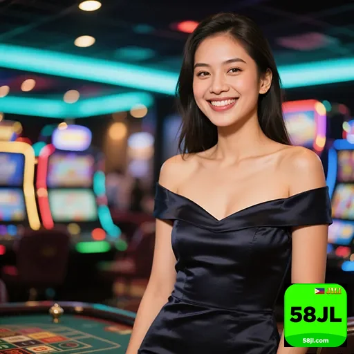 58jl smiling woman casino