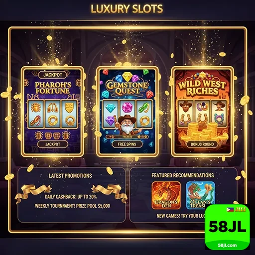 58jl luxury slots promotions